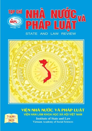 Mục lục Tạp chí Nhà nước và Pháp luật số 7 (439) năm 2025